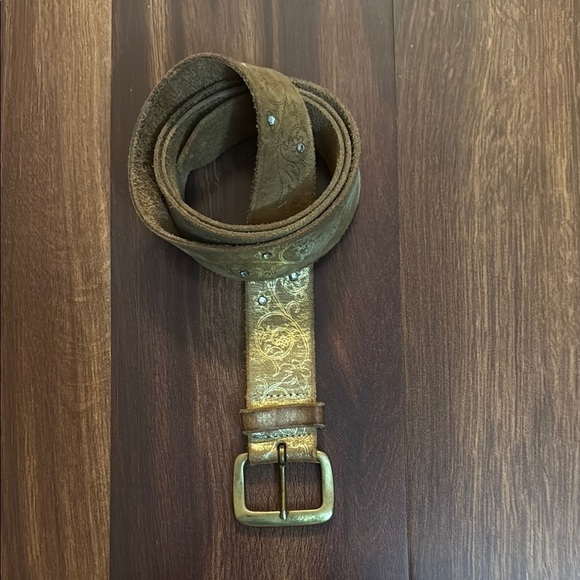 EXPRESS Women’s Brown Leather Belt size Large - Picture 1 of 9